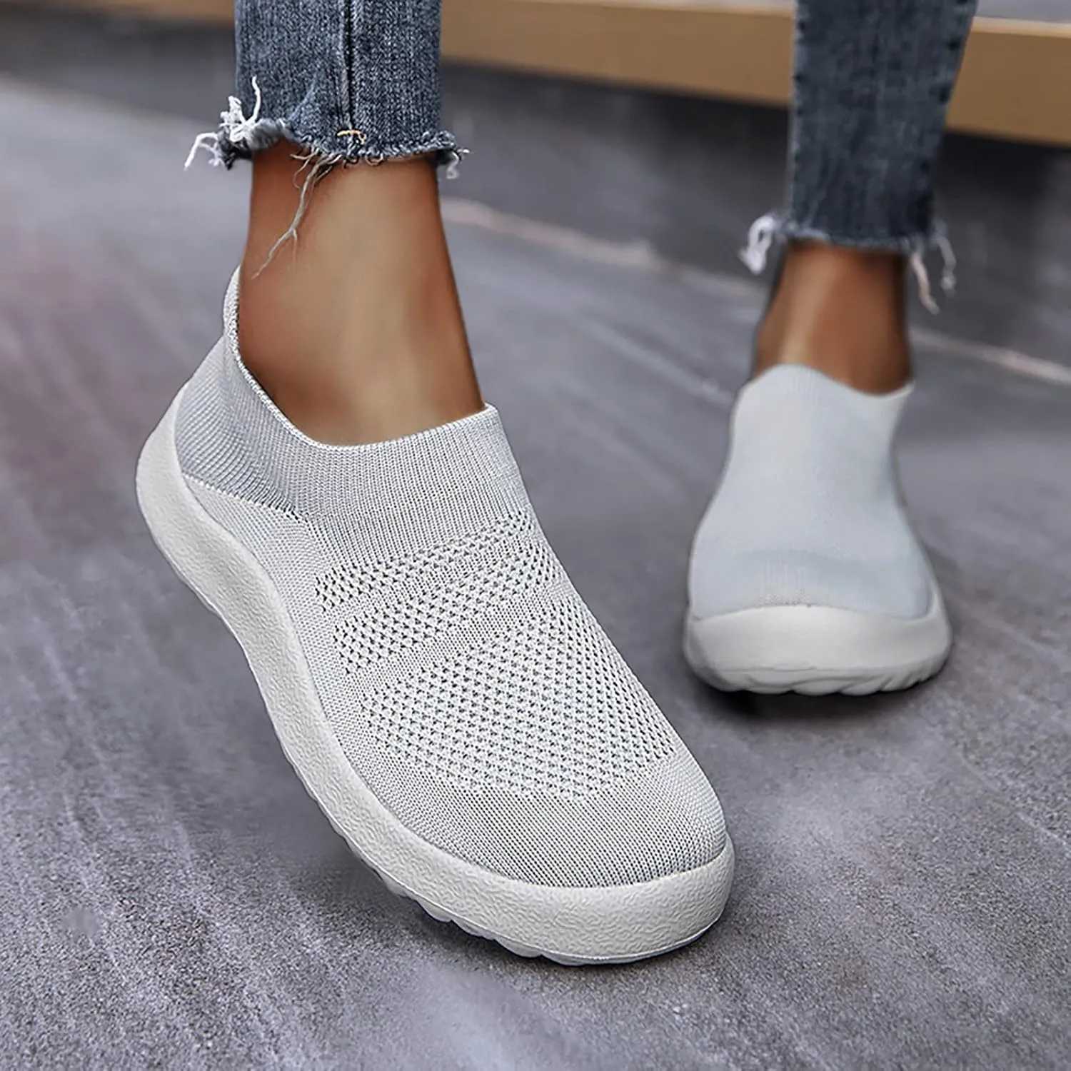 Women Sneakers Black and White Women's Slip On Shoes Size 10 Wide Width Womens Hiking Shoes with Arch Support Trendy Wedge Sneakers for Women 2023 Slip On Sneakers Woman