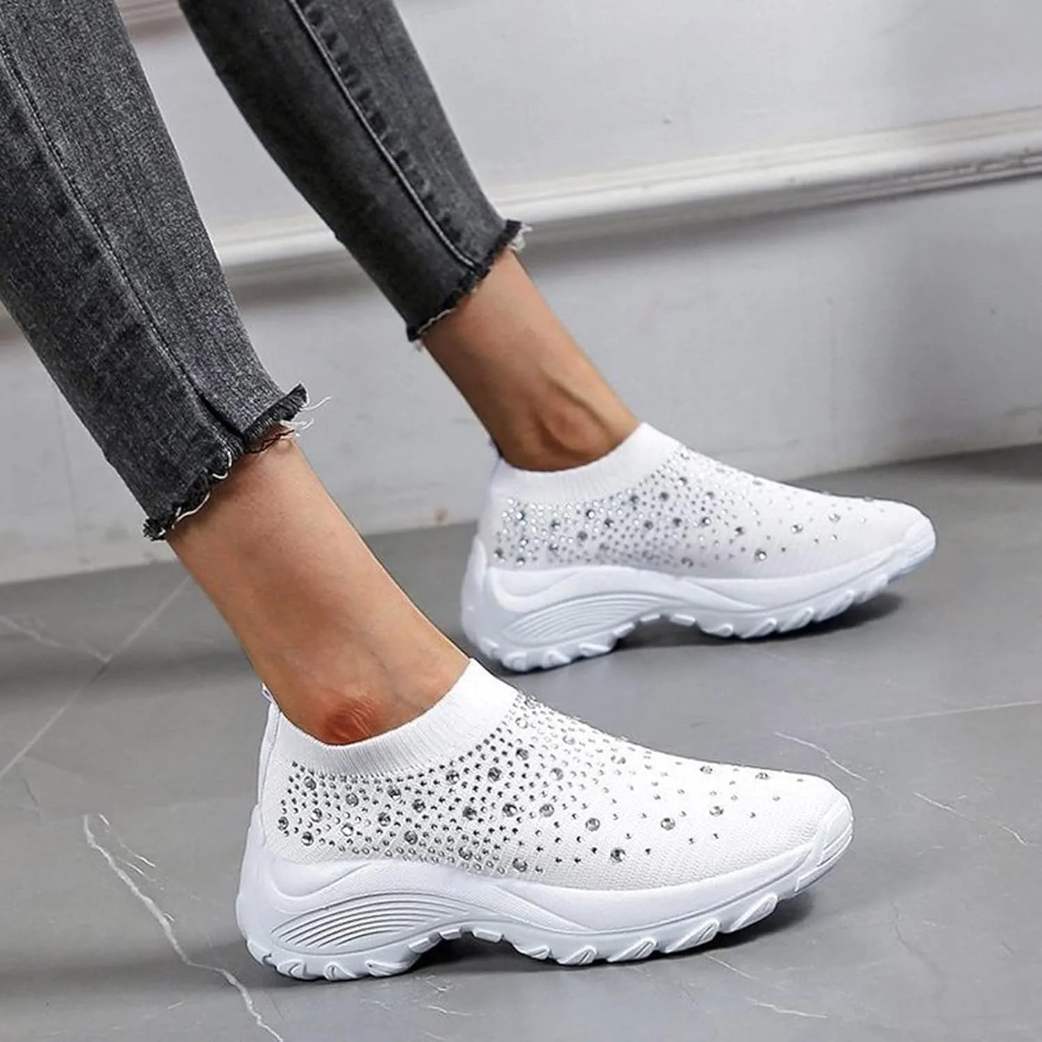 Women Sneakers Size 9 Wide Womens All Black Flat Tennis Shoes Slip On Womens Shoes Casual Fall Boots Plantar Fasciitis Relief Shoes for Women Wide Width Comfy Fall Shoes for Women 2023 Trendy