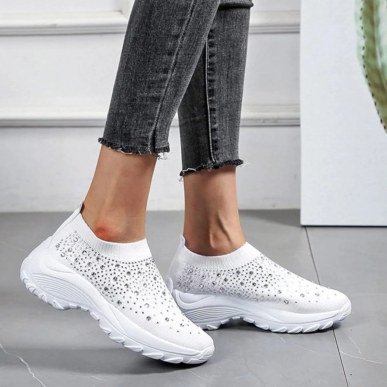 Women Sneakers Size 9 Wide Womens All Black Flat Tennis Shoes Slip On Womens Shoes Casual Fall Boots Plantar Fasciitis Relief Shoes for Women Wide Width Comfy Fall Shoes for Women 2023 Trendy