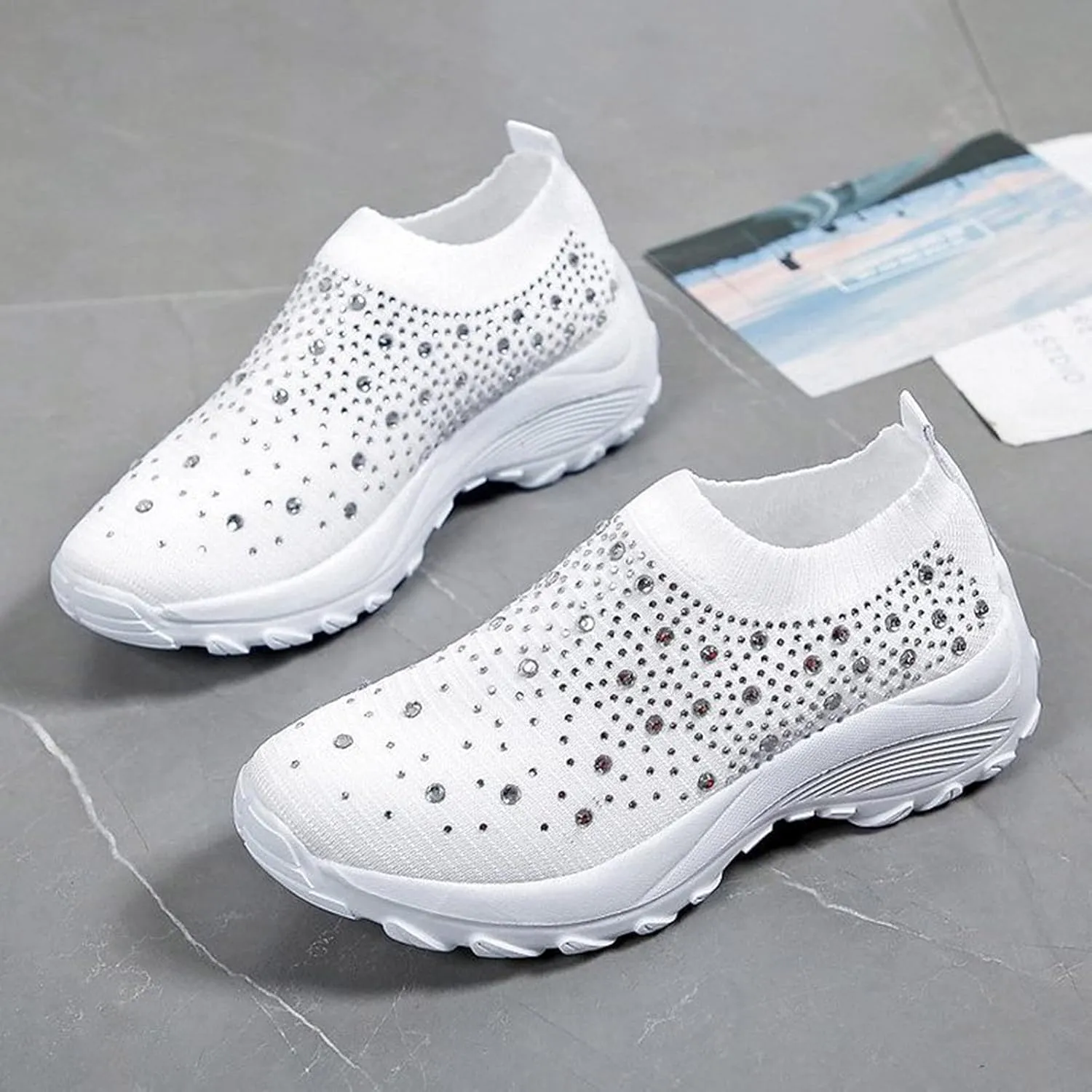 Women Sneakers Size 9 Wide Womens All Black Flat Tennis Shoes Slip On Womens Shoes Casual Fall Boots Plantar Fasciitis Relief Shoes for Women Wide Width Comfy Fall Shoes for Women 2023 Trendy