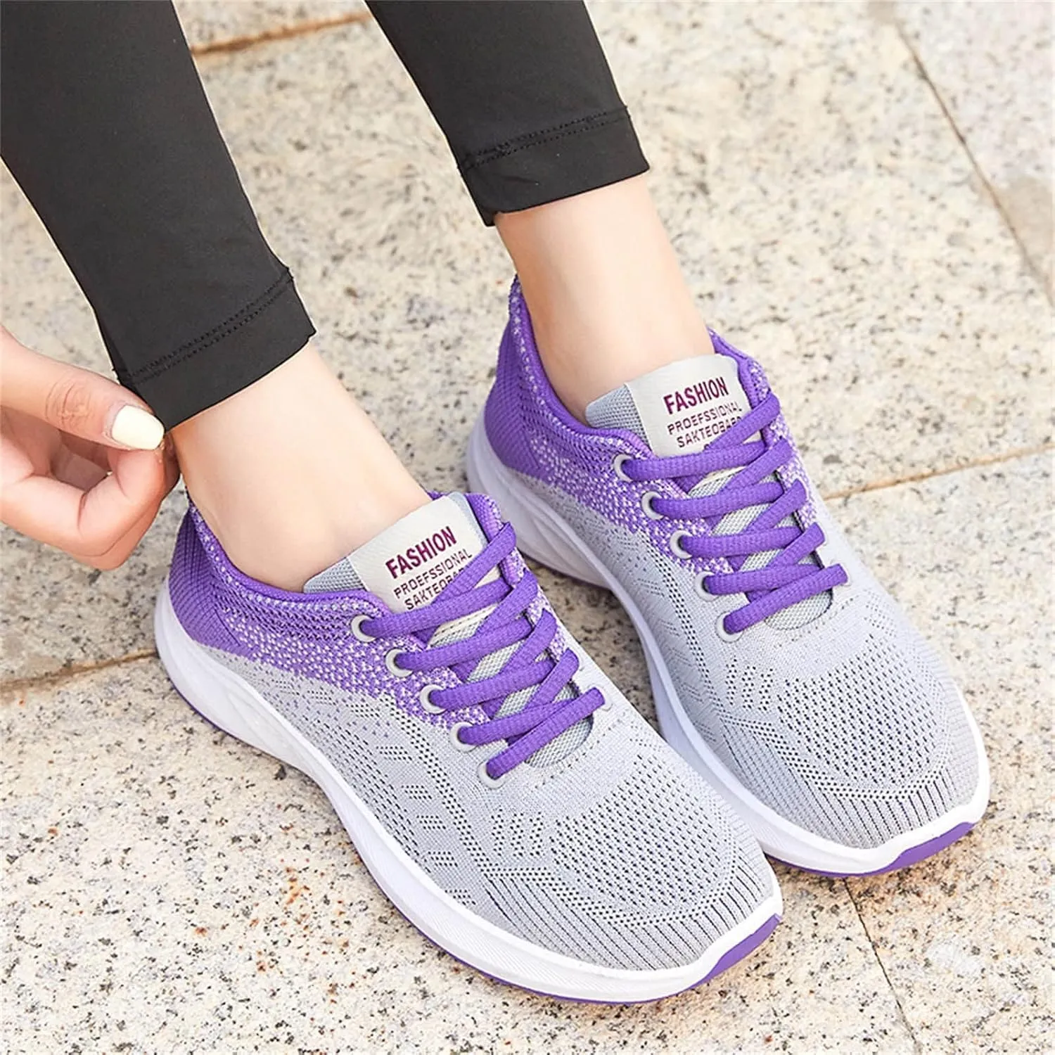 Womens Black Fashion Sneakers 2023 Black Non Slip Tennis Shoes Woman Cute Black Sneakers for Women Dressy Black Wedge Gym Shoes for Women Non Slip Work Shoes for Women Arch Support