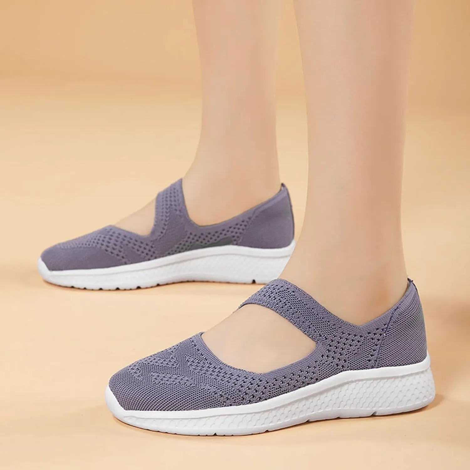 Womens Canvas Slip On Loafers Casual Walking Shoes Lightweight Comfortable Sneakers Non Slip Flat Flats