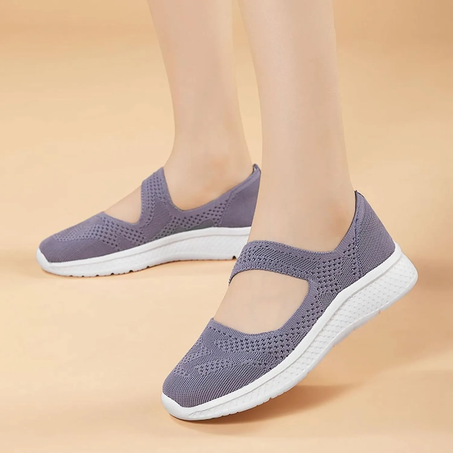 Womens Canvas Slip On Loafers Casual Walking Shoes Lightweight Comfortable Sneakers Non Slip Flat Flats