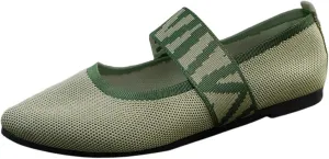 Women's Colour Blocking Lattice Shallow Mouth Hollow Flat Bottom Comfortable Single Elegant Shoes Trendy Slip on No Slip