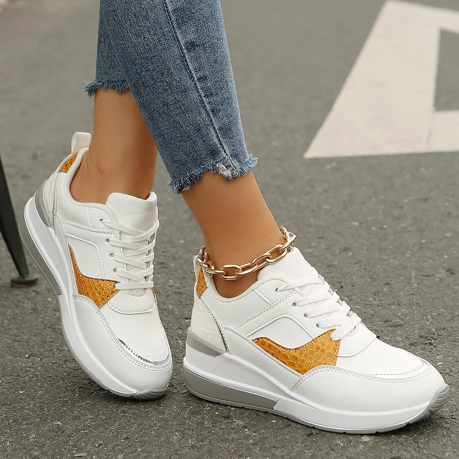 Womens Comfortable Slip On Sneakers Casual Walking Shoes Lightweight Canvas Flats Elastic Non Slip Loafers