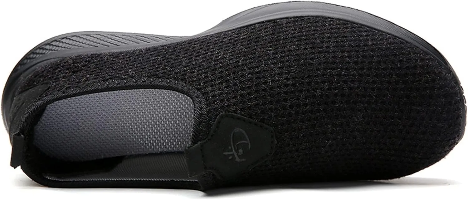 Womens Elastic Slip On Shoes Casual Comfortable Walking Sneakers Lightweight Canvas Flats Non Slip Loafers