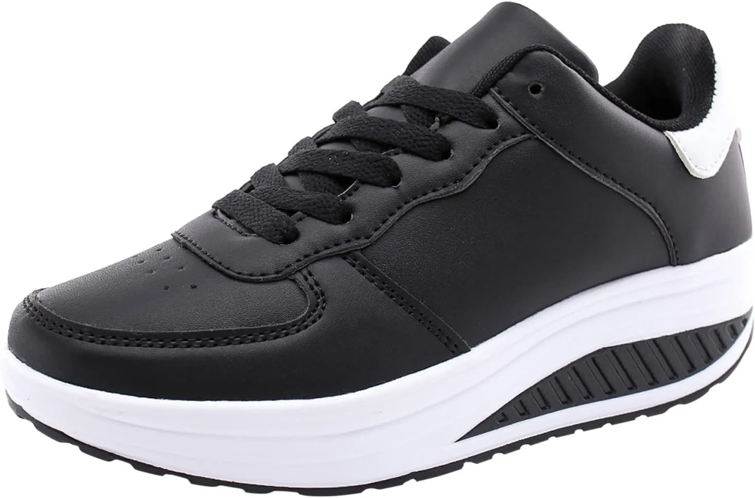 Womens Non Slip Slip On Sneakers Casual Walking Shoes Lightweight Canvas Comfortable Flats Elastic Loafers