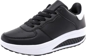 Womens Non Slip Slip On Sneakers Casual Walking Shoes Lightweight Canvas Comfortable Flats Elastic Loafers