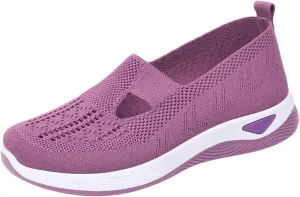 Womens Orthopedic Diabetic Walking Shoes Slip On Sneakers with Arch Support Comfortable Casual Loafers Plantar Fasciitis Foot Pain Relief