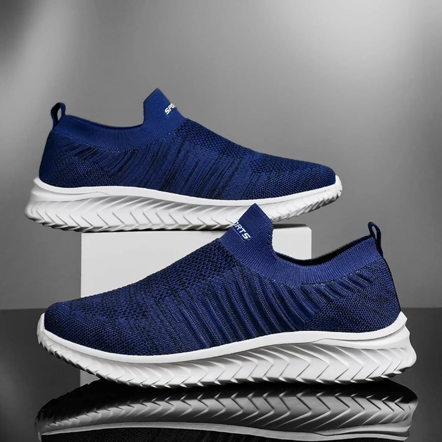 Womens Orthopedic Walking Loafers Slip On Sneakers with Arch Support Comfortable Casual Shoes Plantar Fasciitis Relief Foot Heel Pain Diabetic Feet