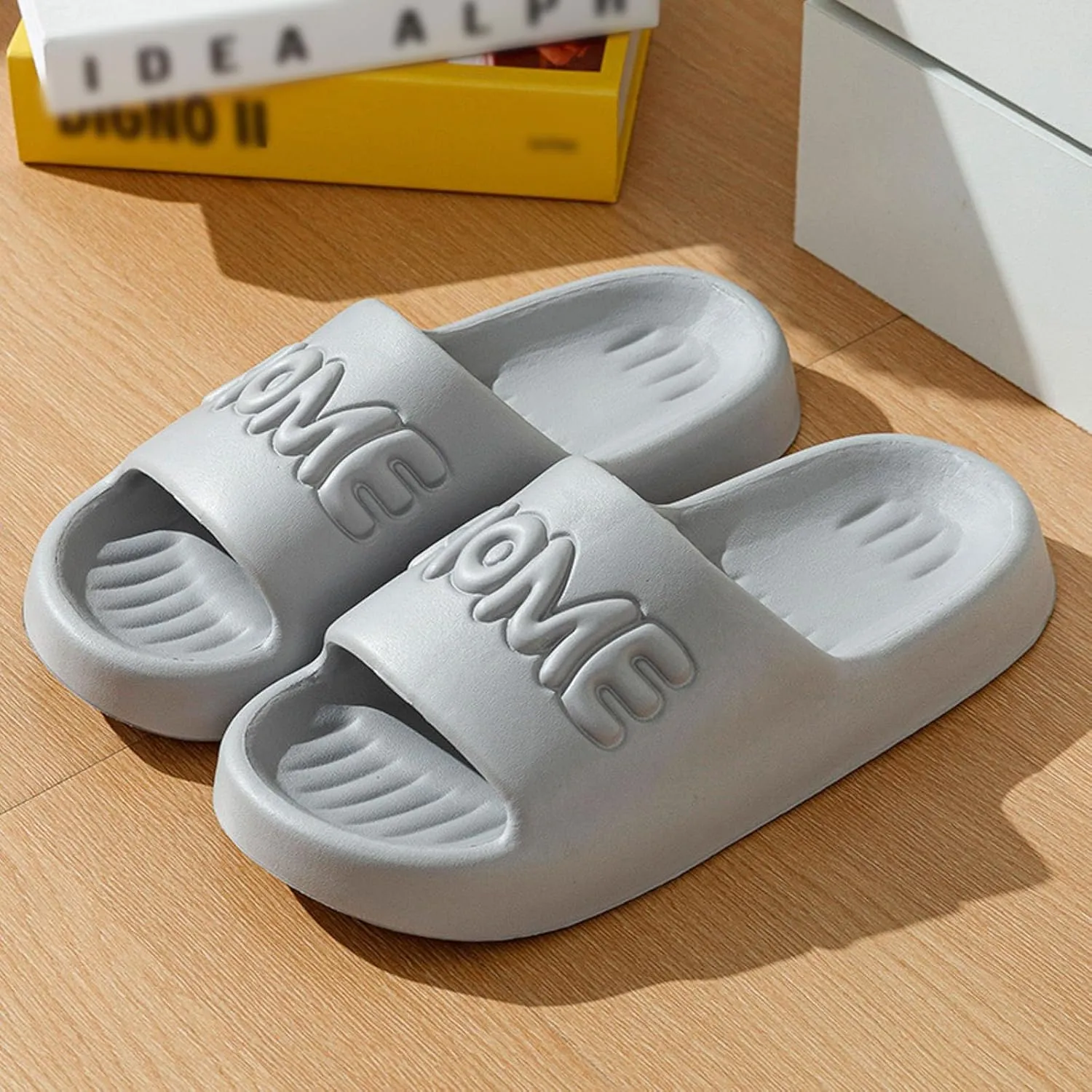 Women's Pillow Slippers Indoor Slides Bathroom Sandals Quick Drying Shower Slippers Shower Shoes for Women