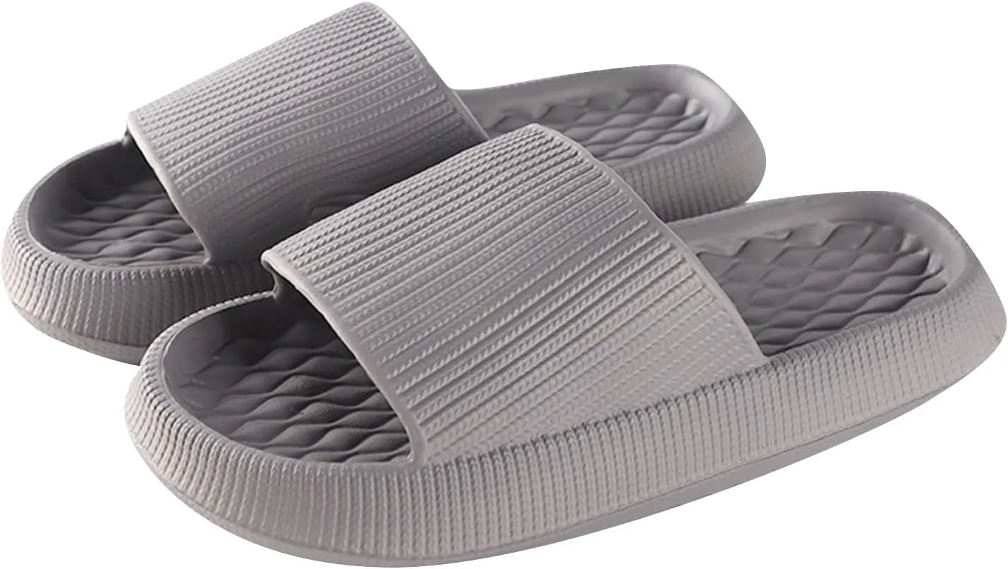 Womens Slides Open Toe Shower Shoes Bathroom Sandals Open Toe Shower Shoes Lightweight Slides Sandal for Women