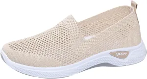Womens Slip On Loafers Casual Comfortable Walking Shoes Lightweight Canvas Sneakers Non Slip Flat Flats