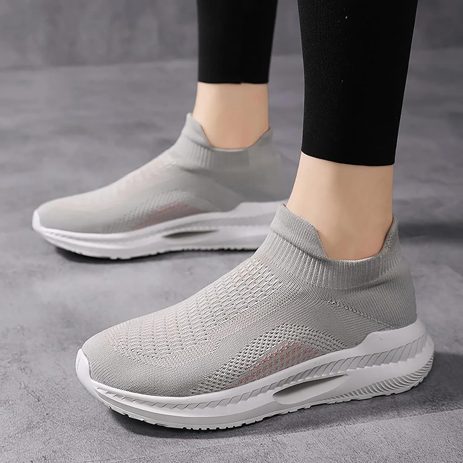 Womens Sneakers 7.5 2023 Slip On Shoes Women Winter Womens Slip On Sneakers with Arch Support Wide Toe Box Gym Shoes Women Zapatos para Juanetes De Mujer Adulta