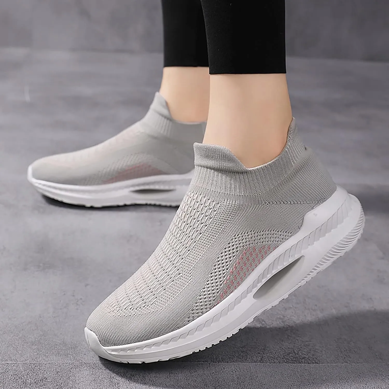 Womens Sneakers 7.5 2023 Slip On Shoes Women Winter Womens Slip On Sneakers with Arch Support Wide Toe Box Gym Shoes Women Zapatos para Juanetes De Mujer Adulta