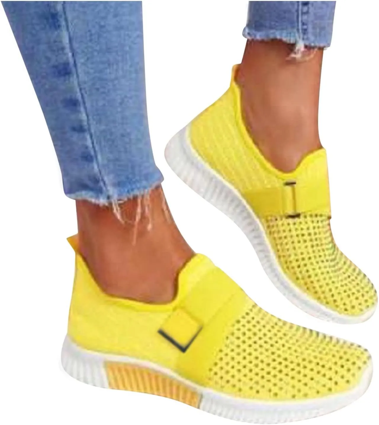 Womens Walking Shoes with Support Black On Black Zapatos Negros para Mujer Womens Black Shoes Dressy Casual Comfortable Black Platform Sneakers for Women Dressy Womens Walking Sneakers Size 8.5 Wide