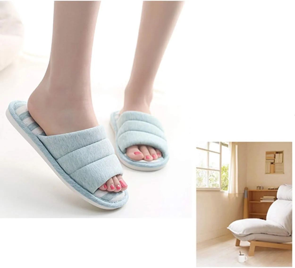 xsby Unisex Cute Soft Sole Indoor Bedroom Slippers Beautiful Comfort Four Season Slipper