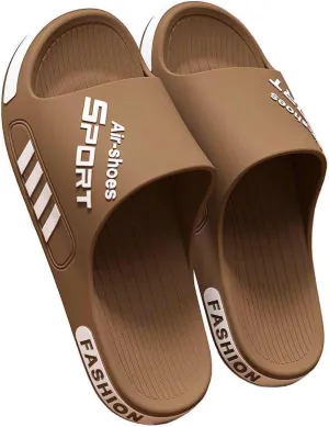 YUNZLAN Plus Size Men's Slides Sandals,Bathroom Shower Slippers,Non-slip Beach Pool Slides Shoes Outdoor Indoor